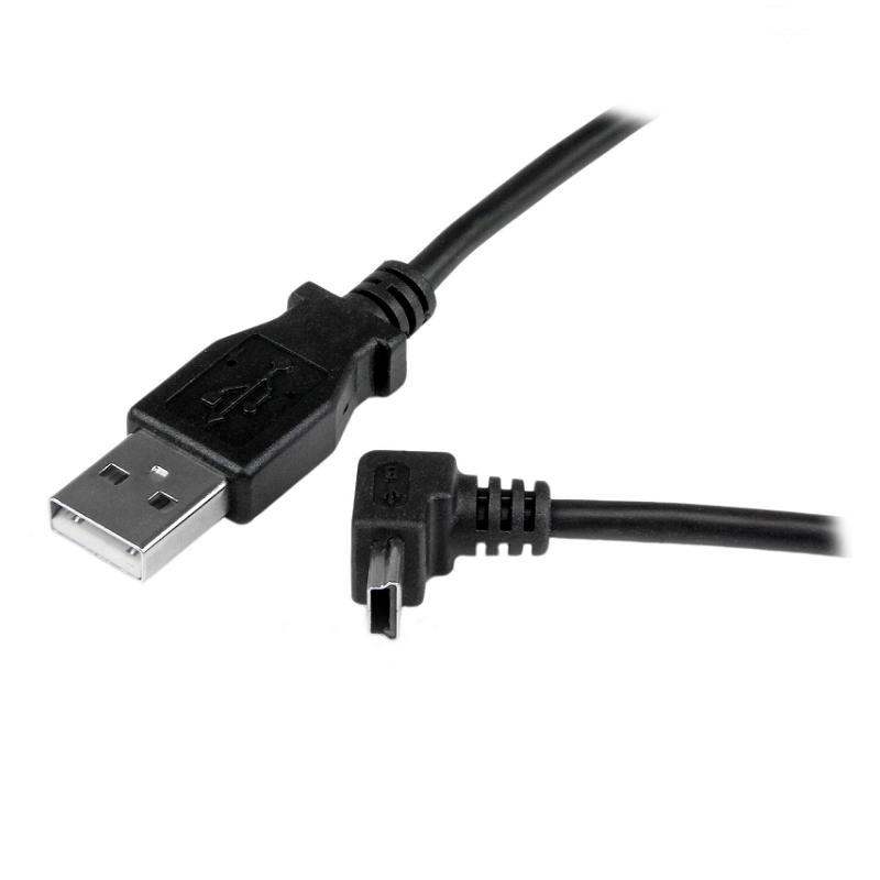 StarTech USBAMB1MU 1m Mini USB Cable - A to Up Angle Mini B